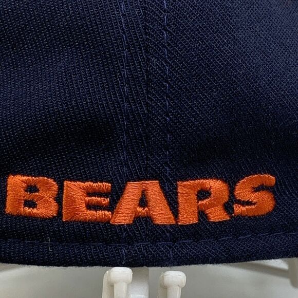 Chicago Bears New Era 39Thirty Fitted M/L Blue Embroidered Bear Cap Hat(H10) - Picture 9 of 16